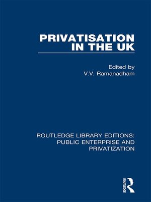 cover image of Privatisation in the UK